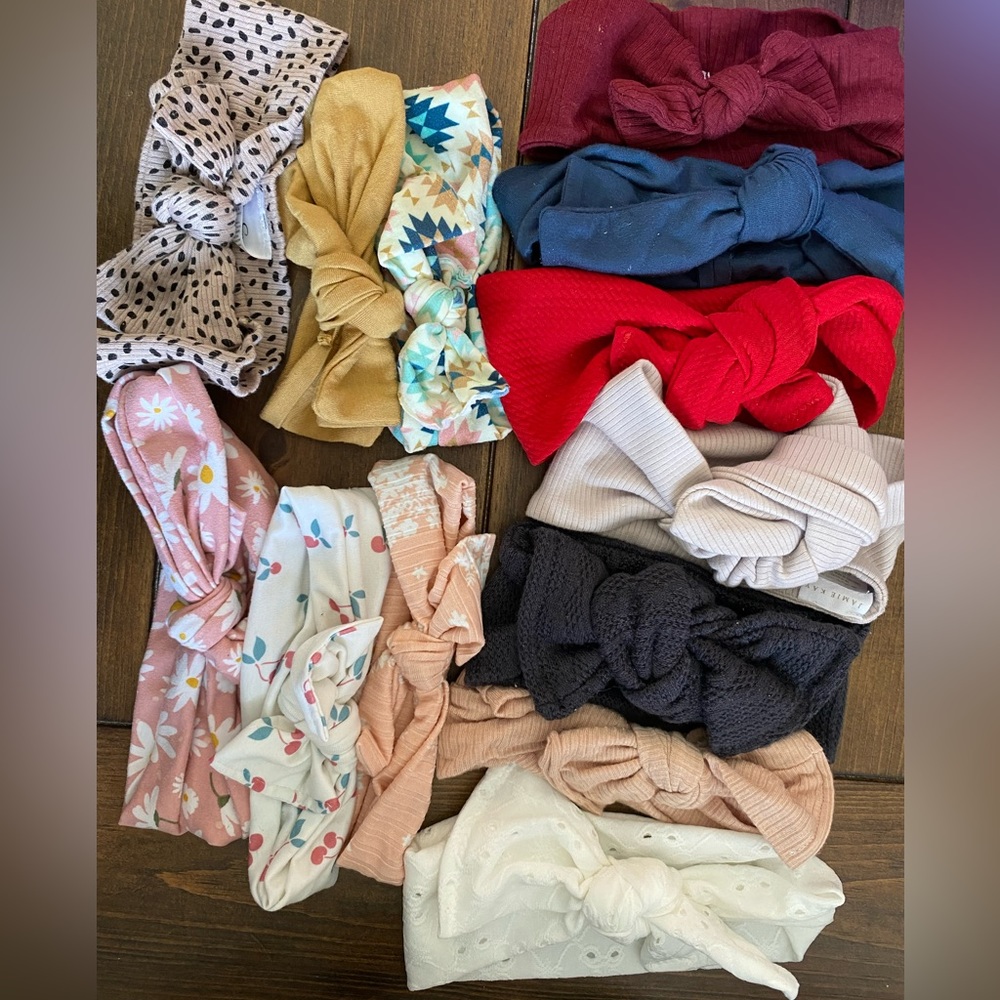 14 wide band toddler bows